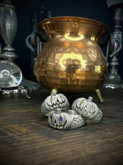 Small Classic Jack-O Pumpkin Ring 14k Gold