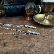 Mini Midnight Society Pendant - Small Burning at Both ends Candle Necklace - Ready to Ship