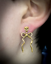 Death by Ribbons Earrings - Uneven X Olivia Faust