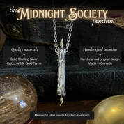 Midnight Society Pendant - Burning at Both ends Candle Necklace