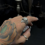 Smoke Ring - Witchy Silver Stacker Ring