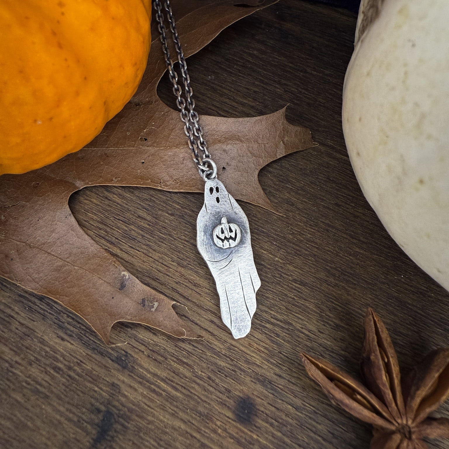 Pumpkin Ghosts Pendant