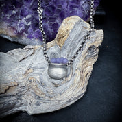 Bubbling Grape Agate Cauldron Necklace LIMITED  Witchy Pendant