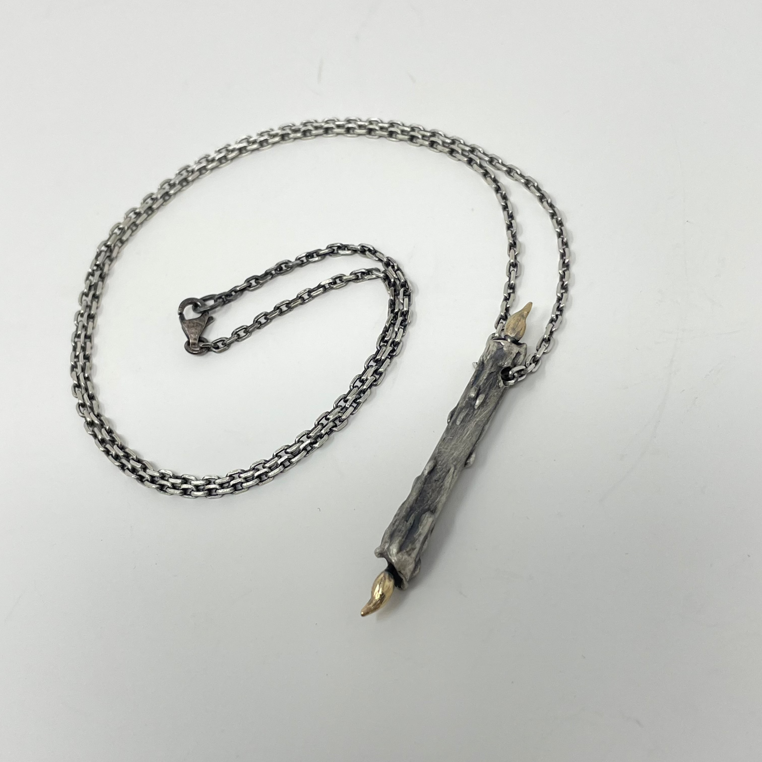 Midnight Society Pendant - Burning at Both ends Candle Necklace