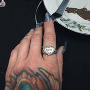 Sugar Goth Ring- Uneven X Olivia Faust Ready to Ship