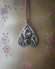 Strange Fascination Planchette Pendant Chartreuse LIMITED- Uneven X Olivia Faust