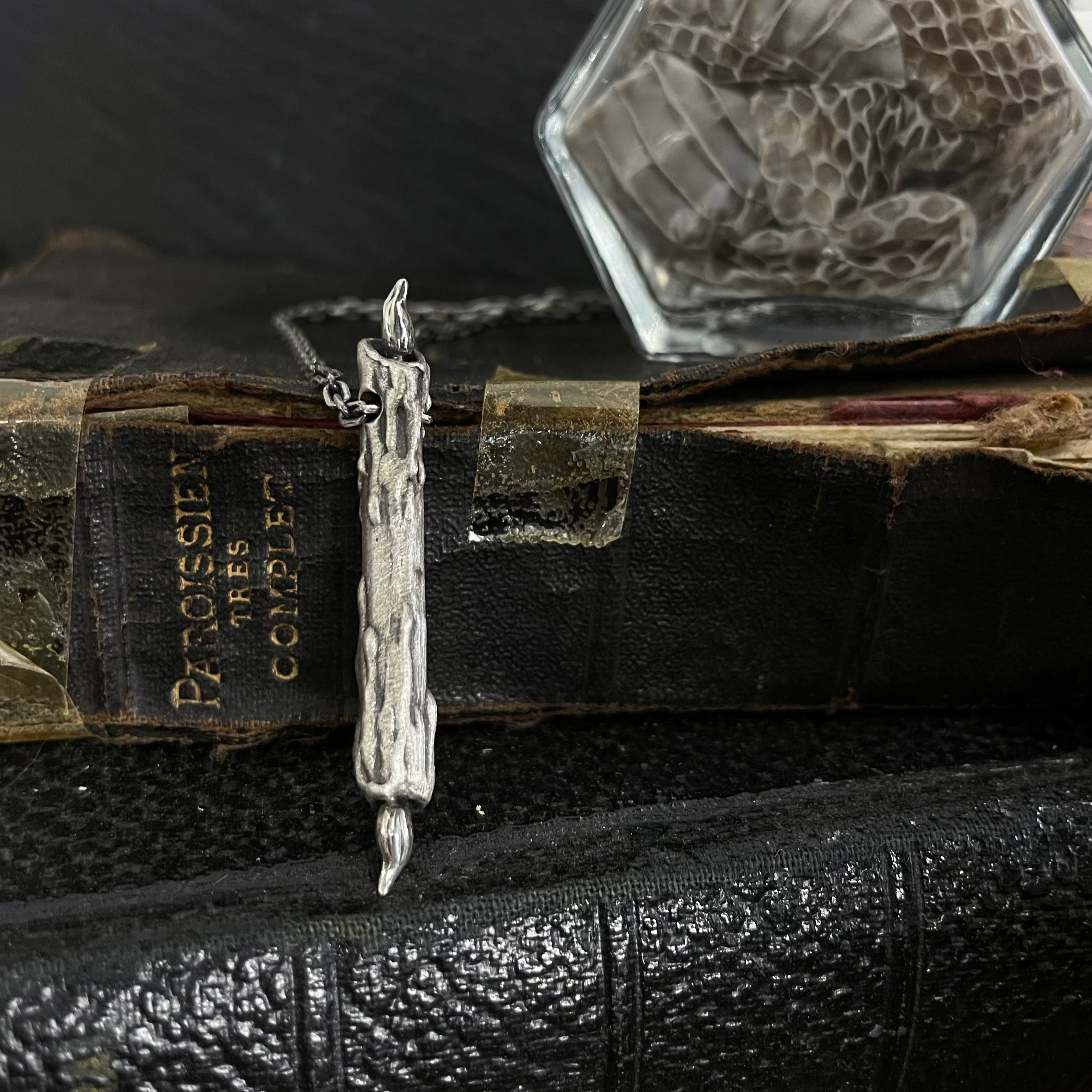 Midnight Society Pendant - Burning at Both ends Candle Necklace