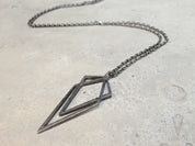 Uneven Small Signature Pendant Necklace