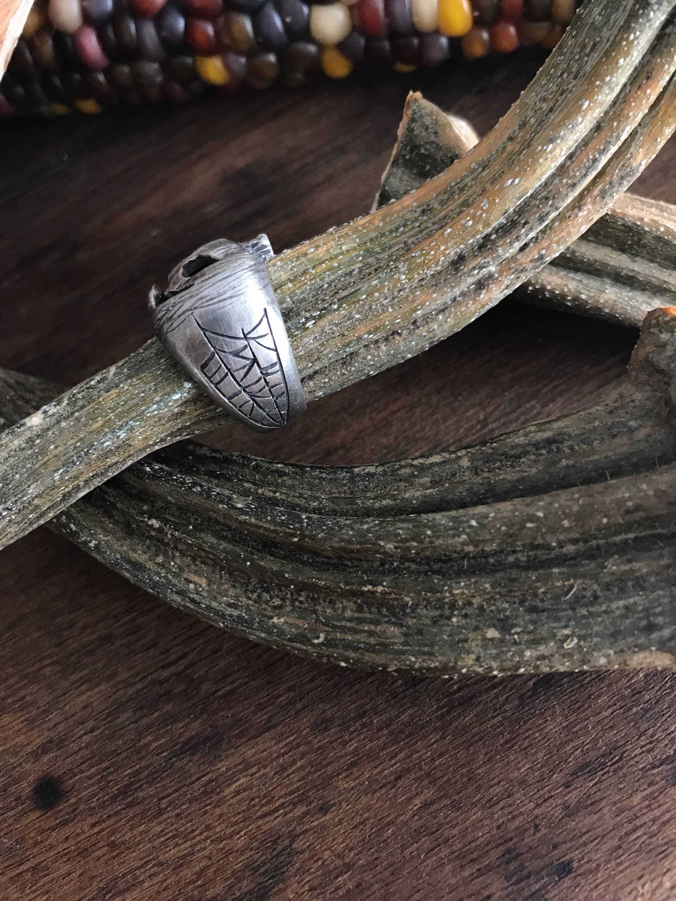 Jack-O-Lantern Pumpkin Ring - Ready to Ship