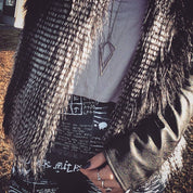 Uneven Signature Pendant Necklace