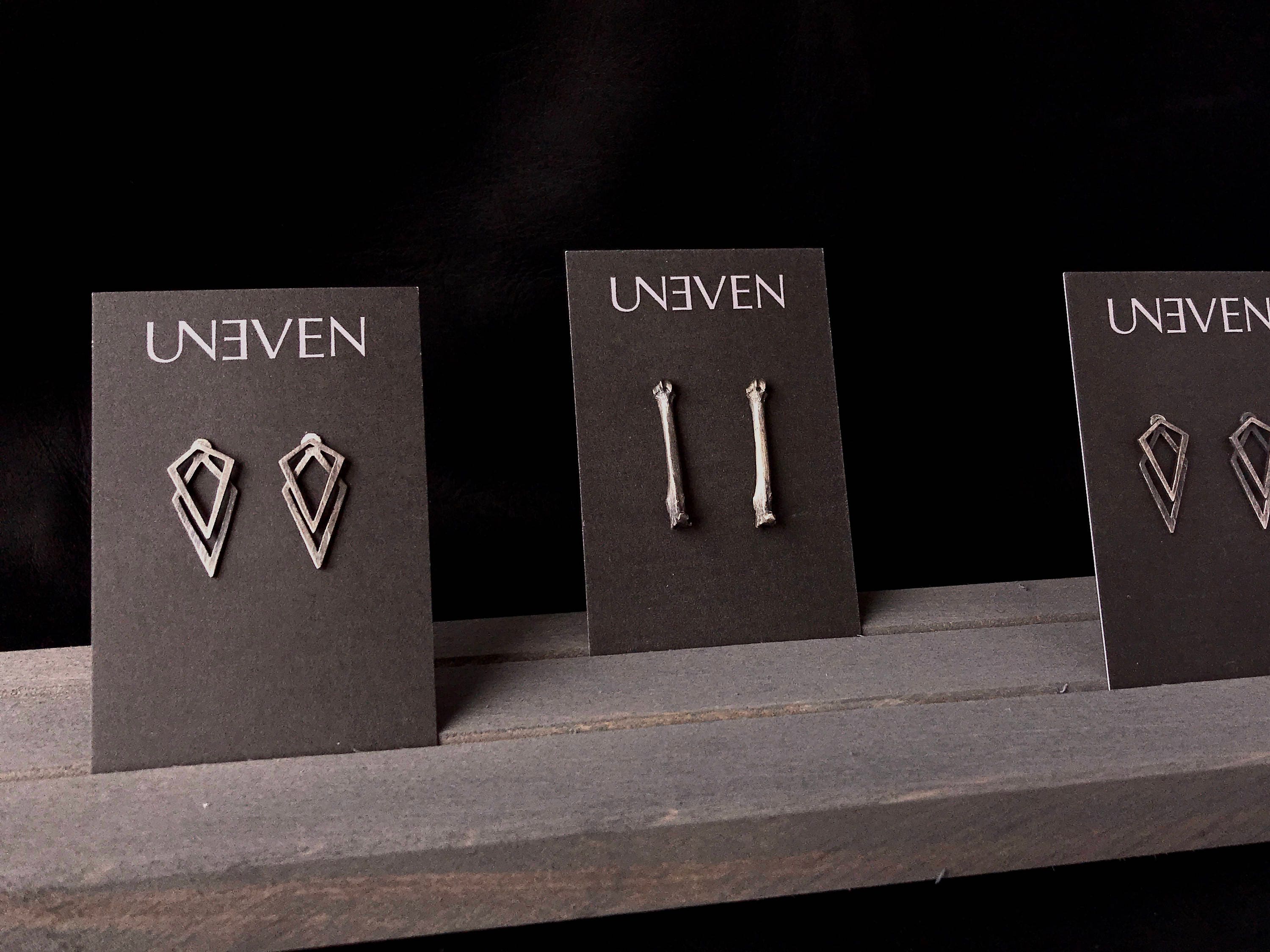 Uneven Signature Ear Jackets Earrings