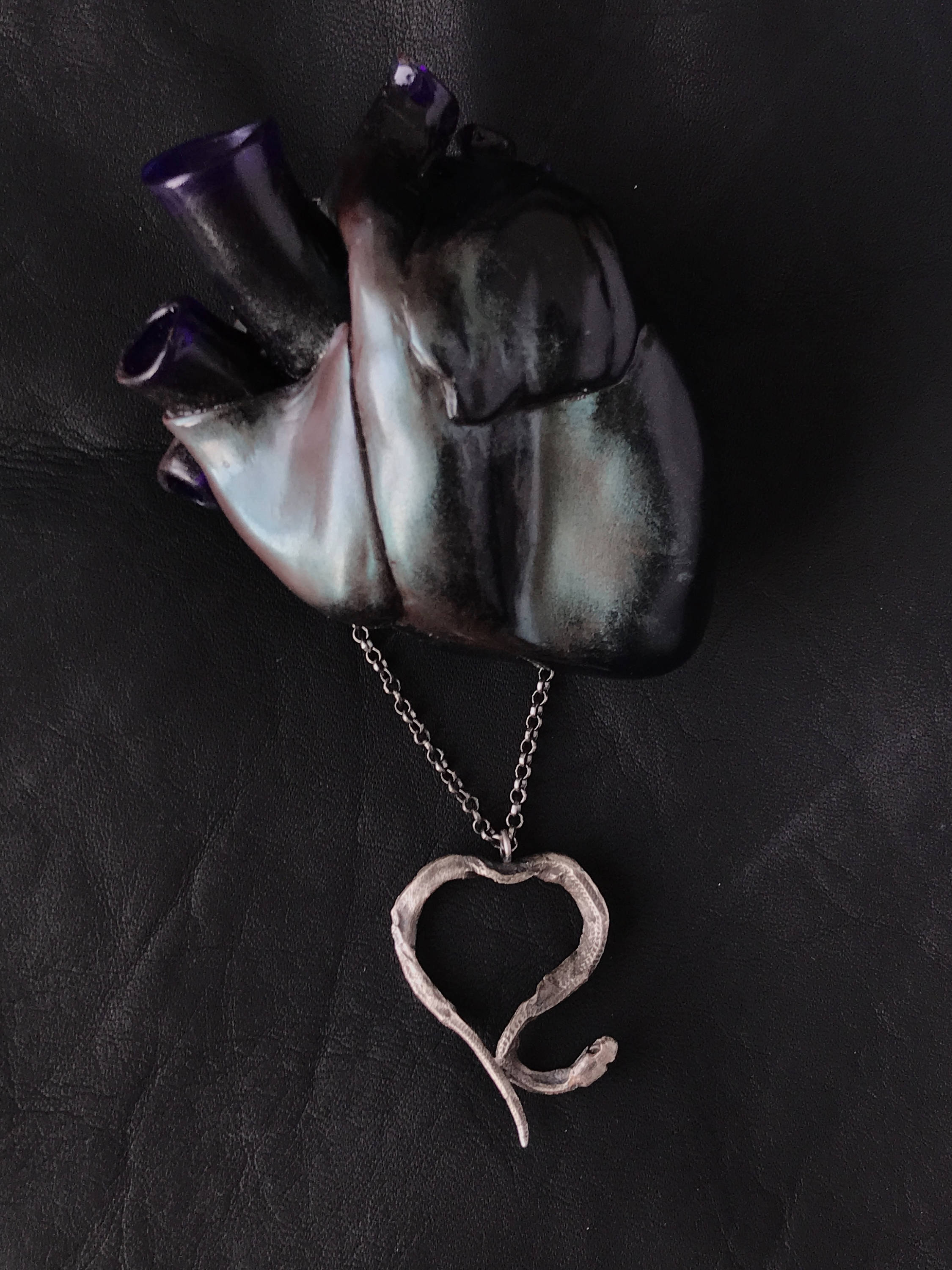 Heart Snake Pendant
