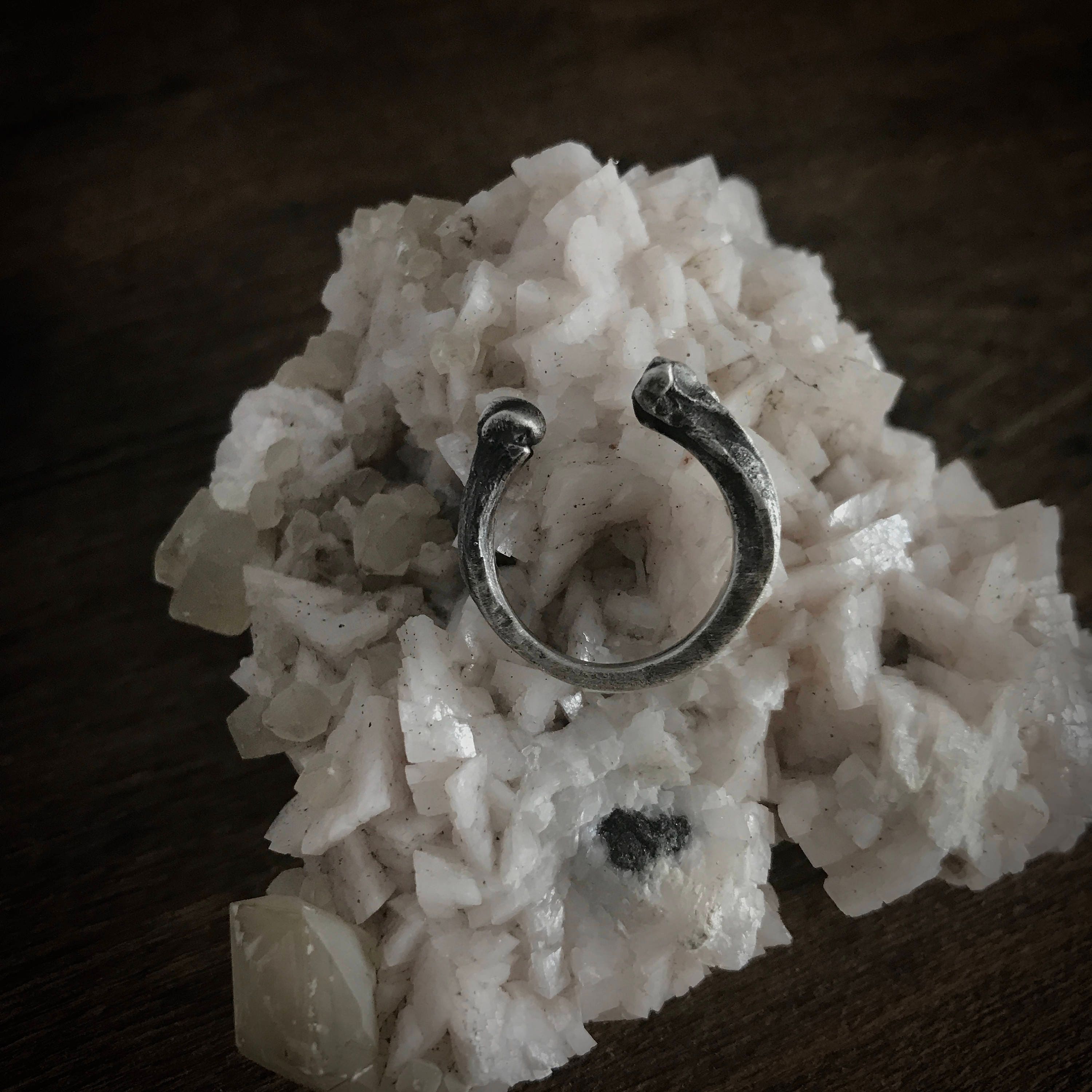 Cat Bone Ring - Ready to Ship