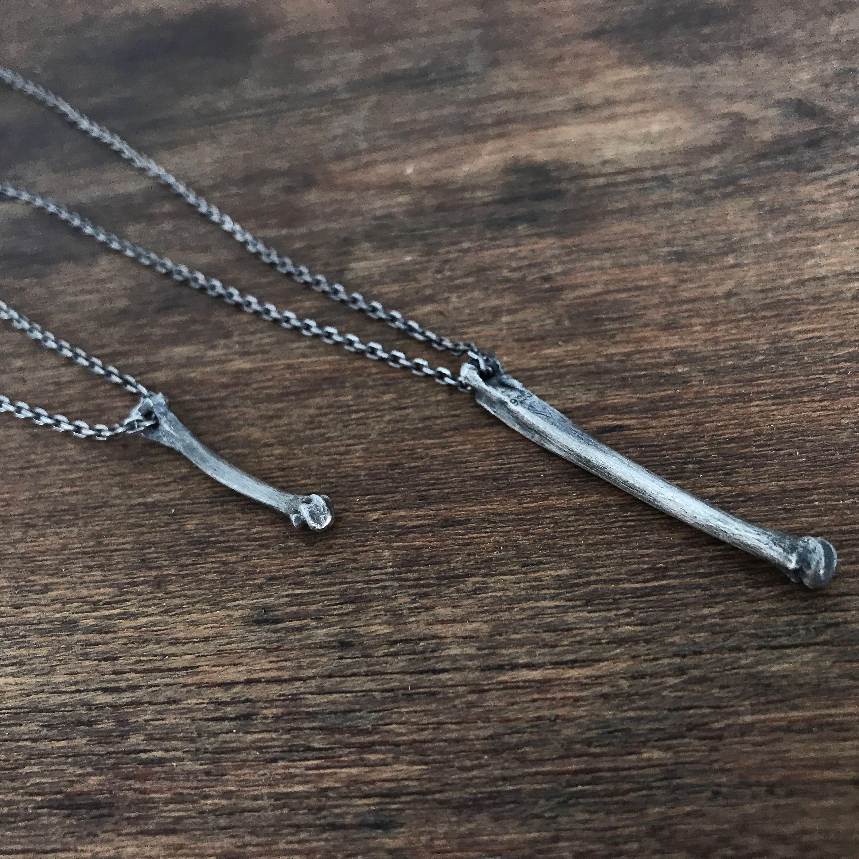 Big Cat Bone Pendant Necklace - Ready to Ship