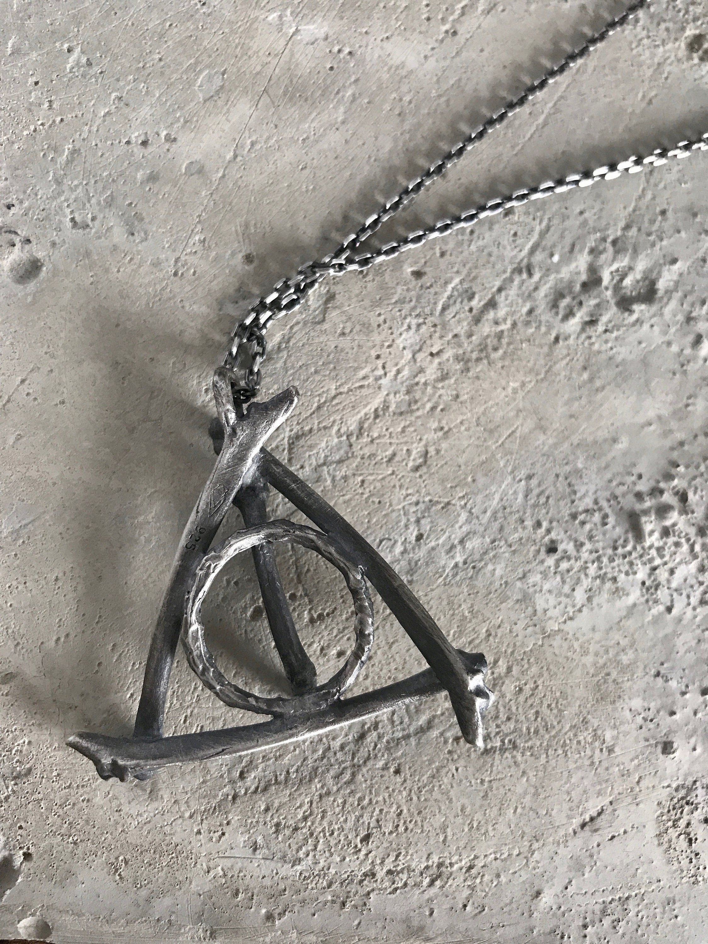 Magical Triangle Hallows Pendant Necklace - Ready to Ship