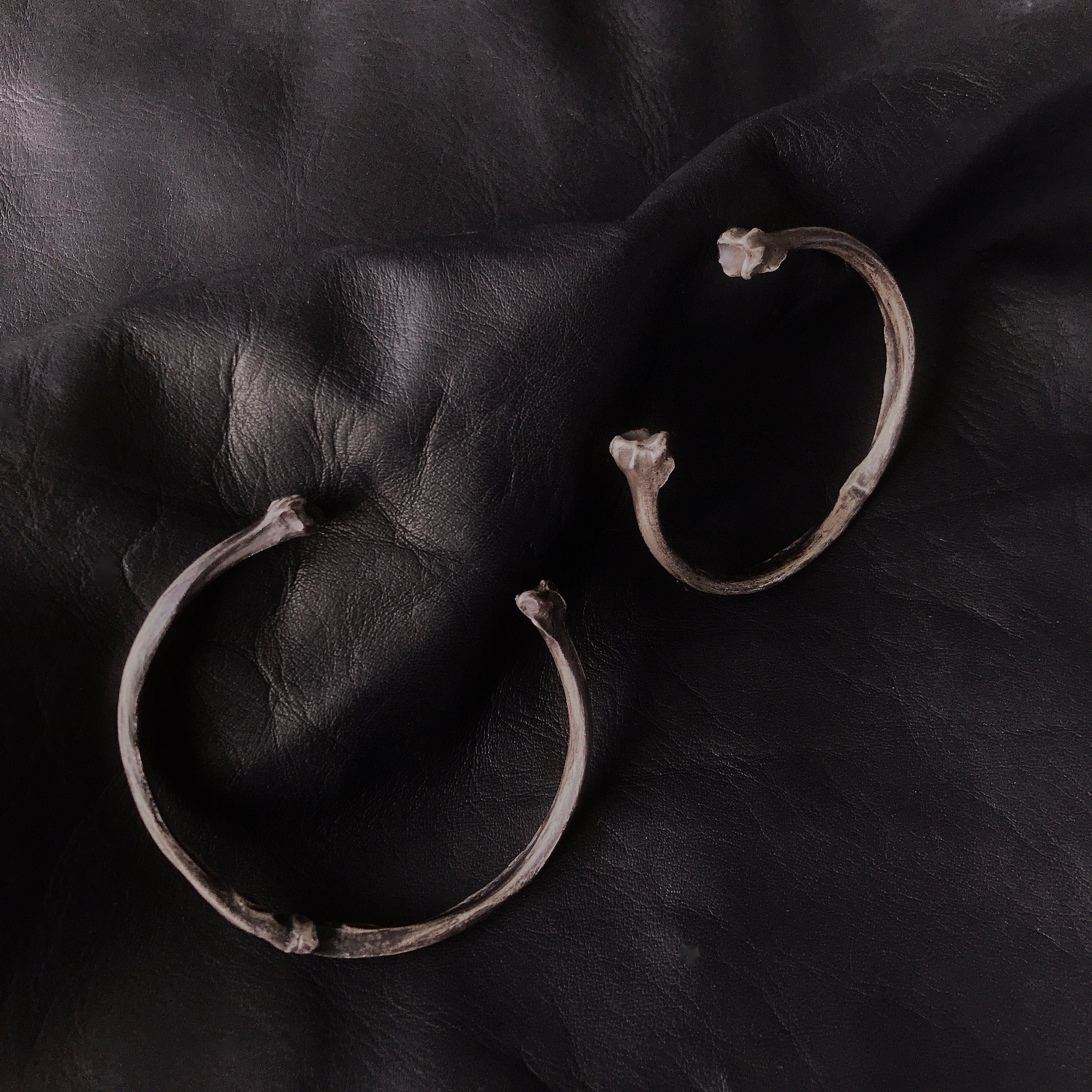 Cat Bone Cuff Bracelet - Ready to Ship