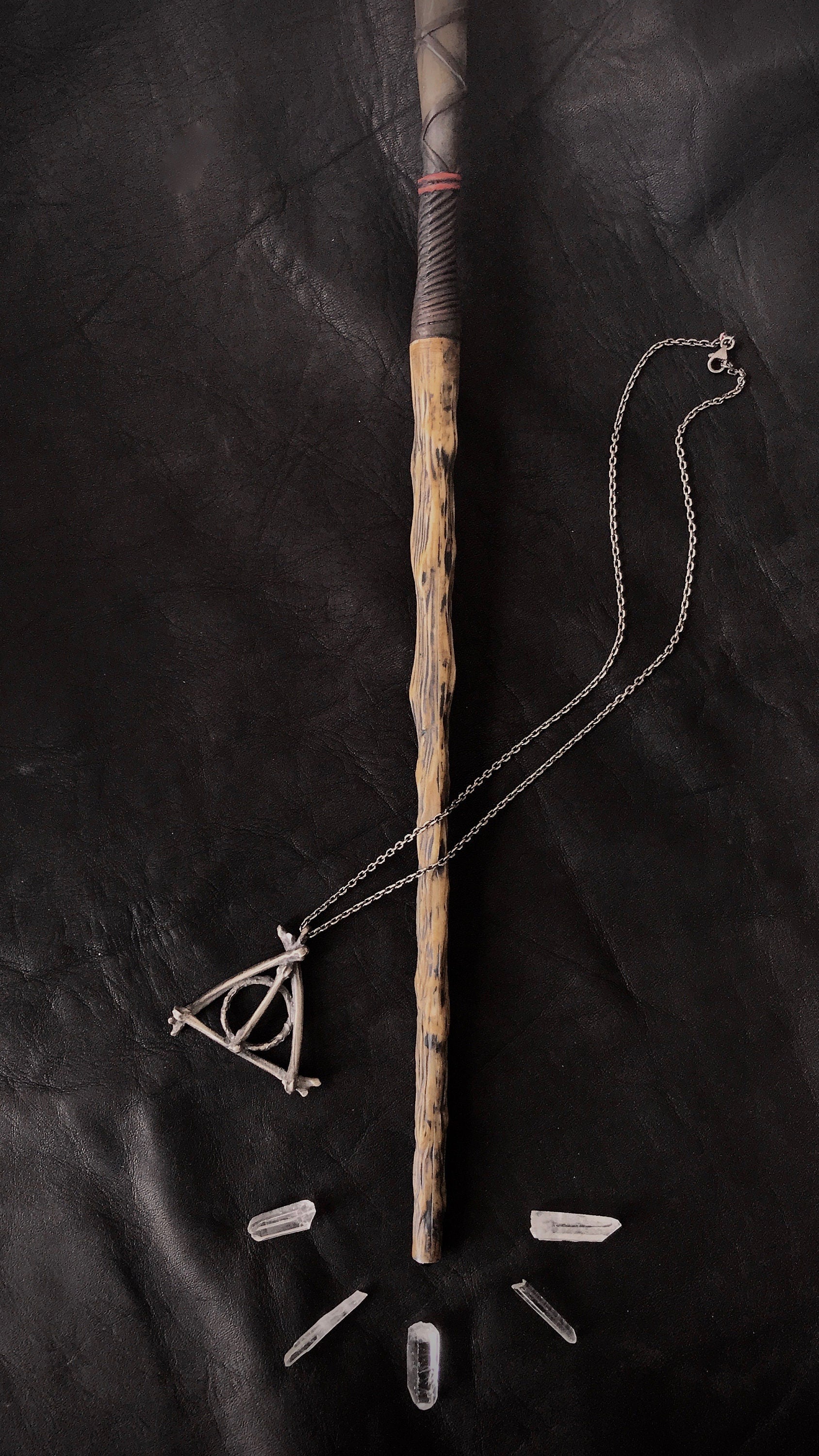 Magical Triangle Hallows Pendant Necklace - Ready to Ship