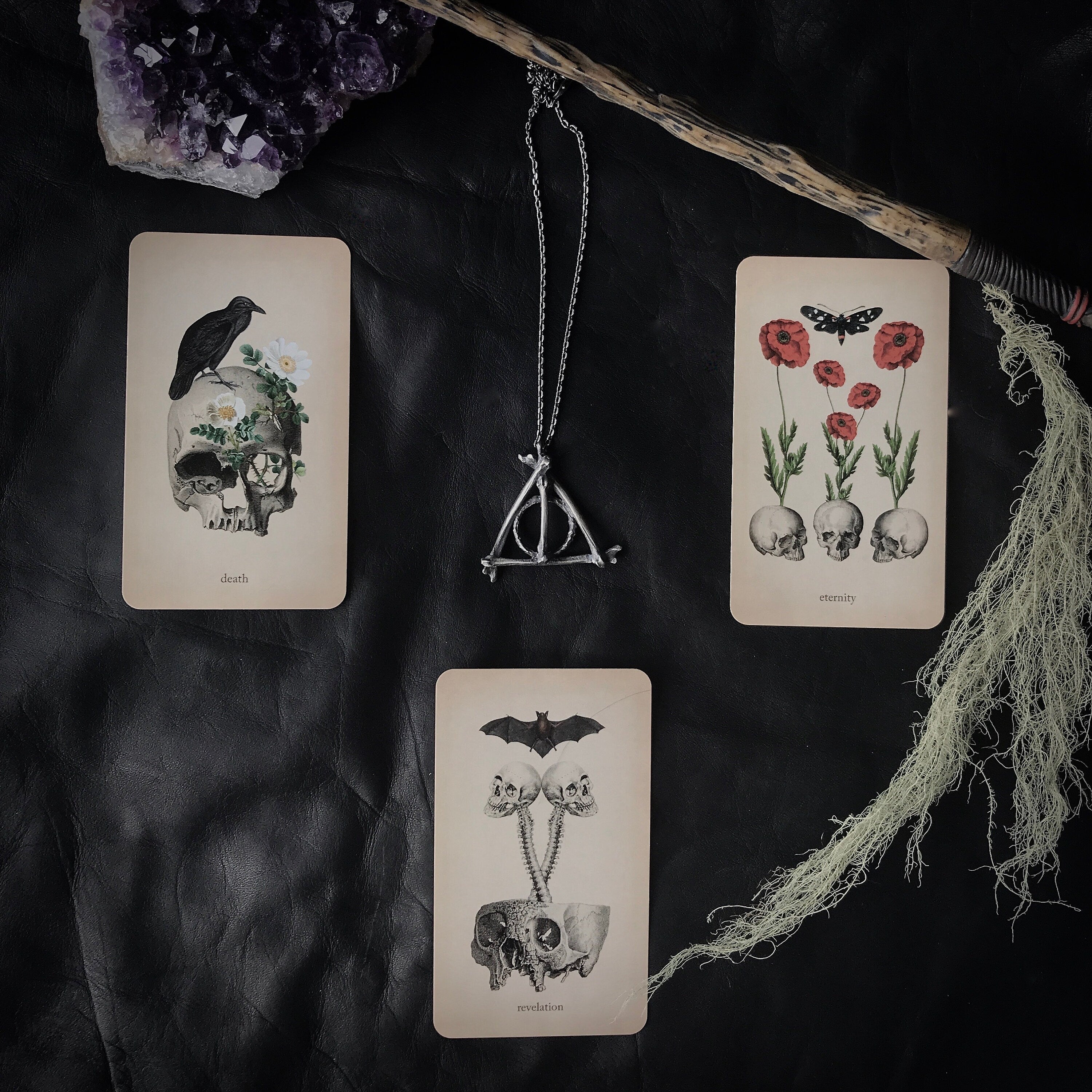 Magical Triangle Hallows Pendant Necklace - Ready to Ship