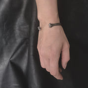 Cat Bone Cuff Bracelet