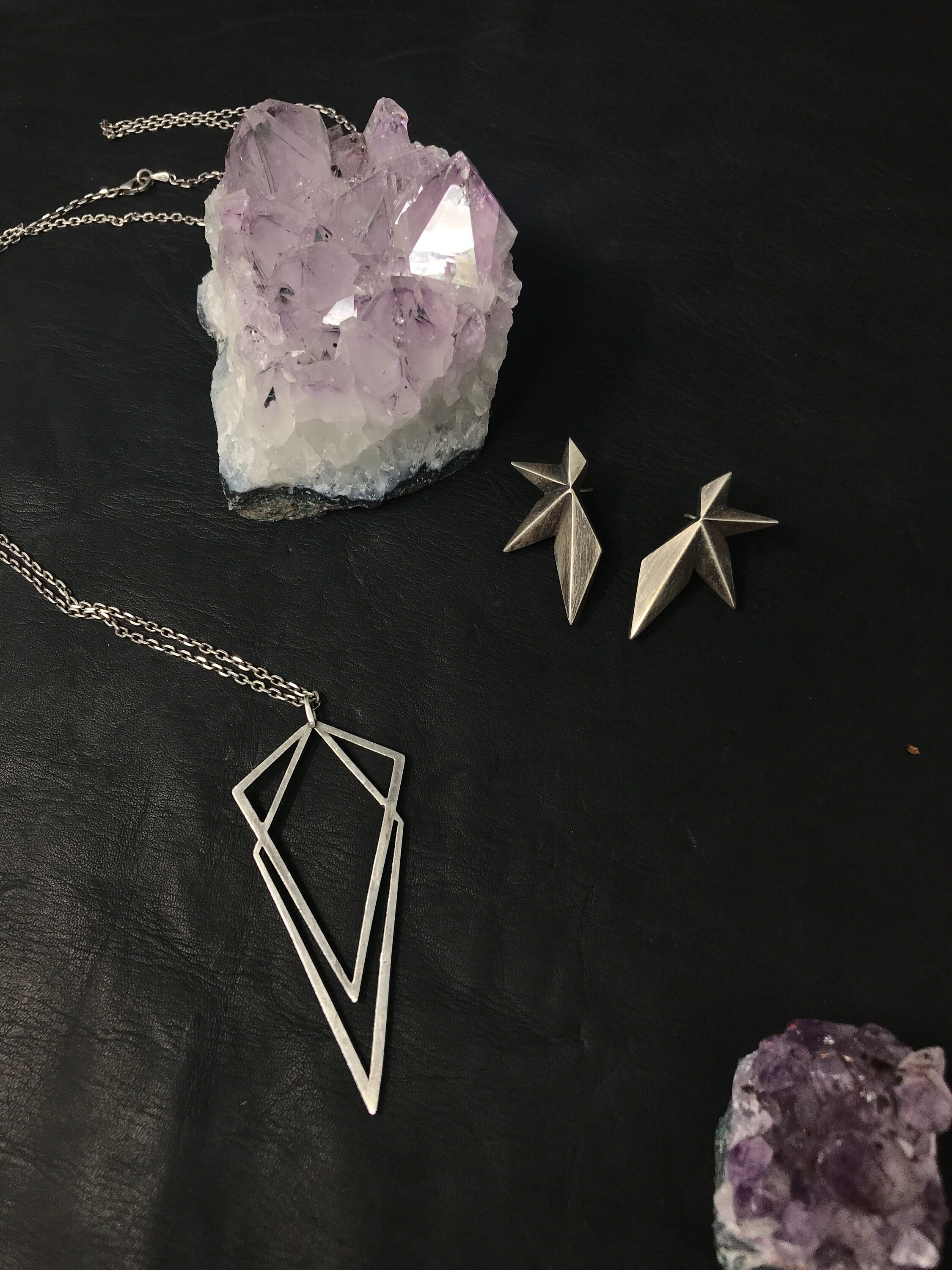 Geometric Star Earrings