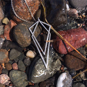 Uneven Signature Pendant Necklace