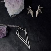 Uneven Signature Pendant Necklace