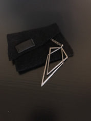 Uneven Signature Pendant Necklace