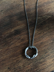Mini Dangling Ouroboros Pendant Necklace