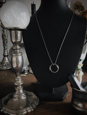 Mini Dangling Ouroboros Pendant Necklace