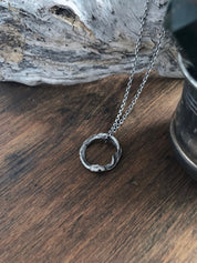 Mini Dangling Ouroboros Pendant Necklace