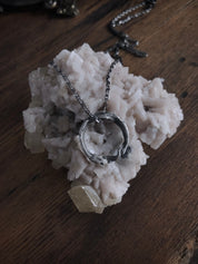 Mini Dangling Ouroboros Pendant Necklace