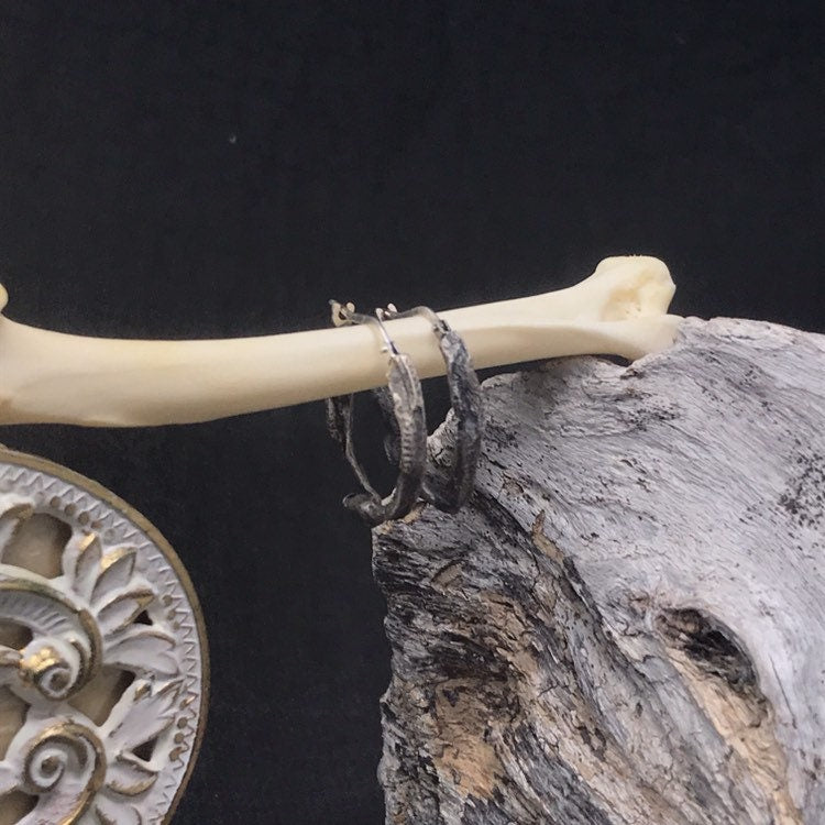 Mini Ouroboros Hoops Earrings