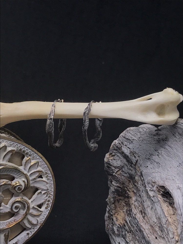 Mini Ouroboros Hoops Earrings