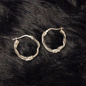 Mini Ouroboros Hoops Earrings