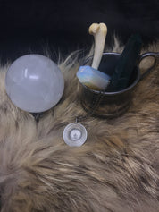 The Grim, Divination Tea Cup Pendant Necklace - Ready to Ship