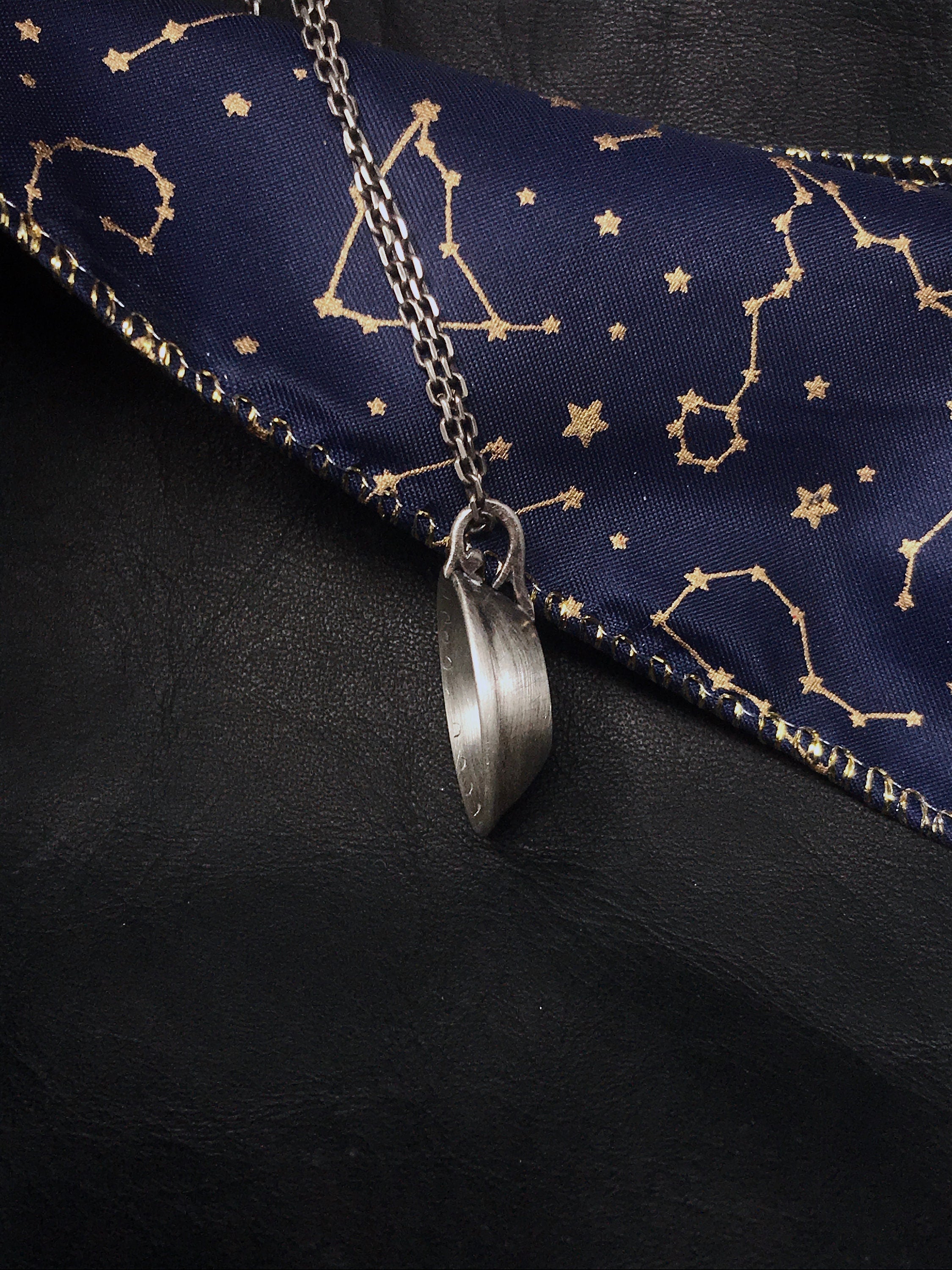 The Grim, Divination Tea Cup Pendant Necklace - Ready to Ship