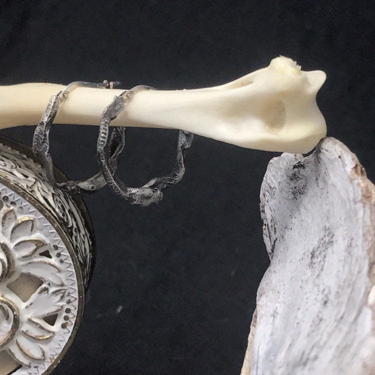 Mini Ouroboros Hoops Earrings