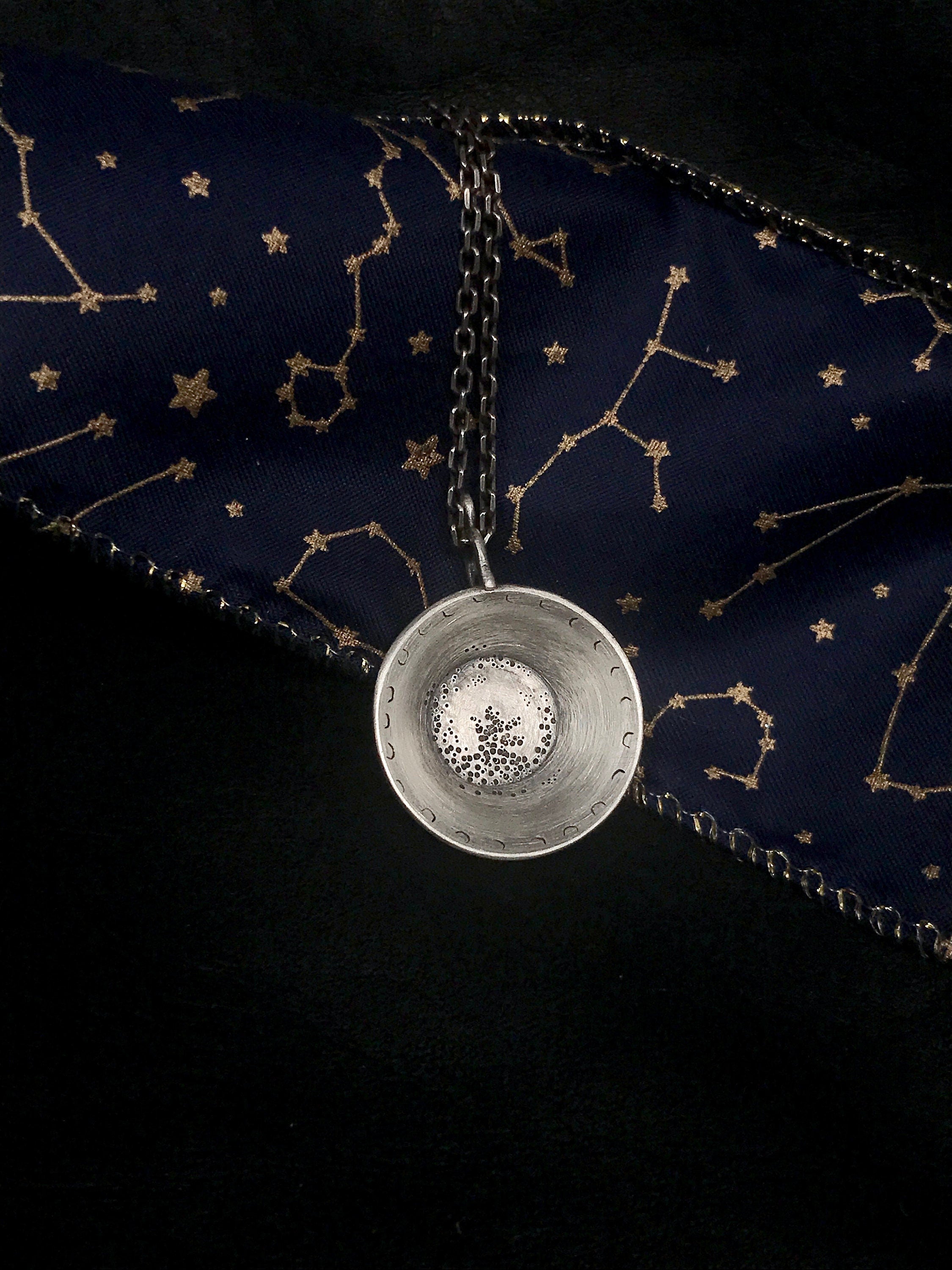 The Grim, Divination Tea Cup Pendant Necklace - Ready to Ship