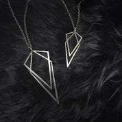 Uneven Small Signature Pendant Necklace