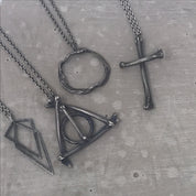 Uneven Small Signature Pendant Necklace