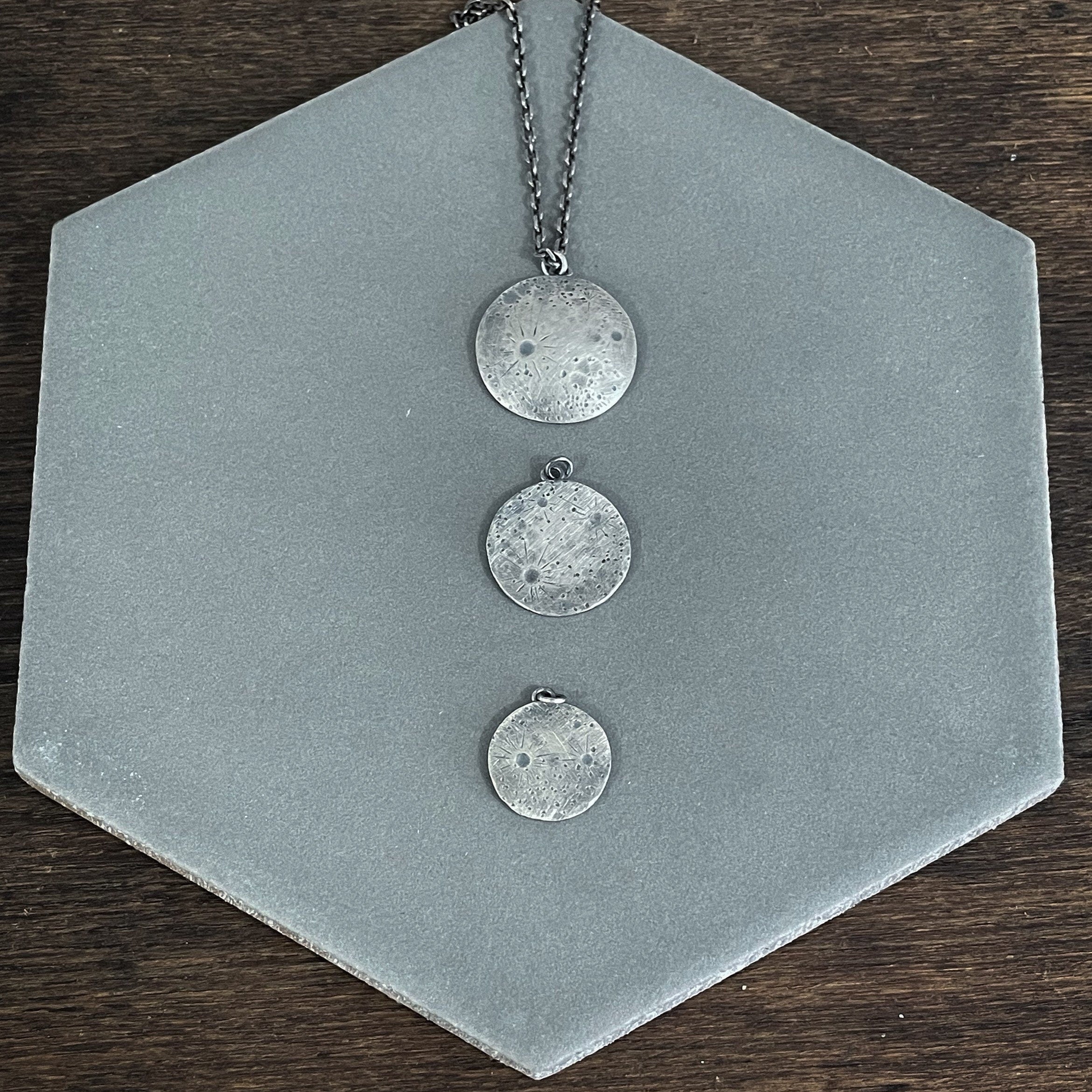 Full Moon Pendant Necklace