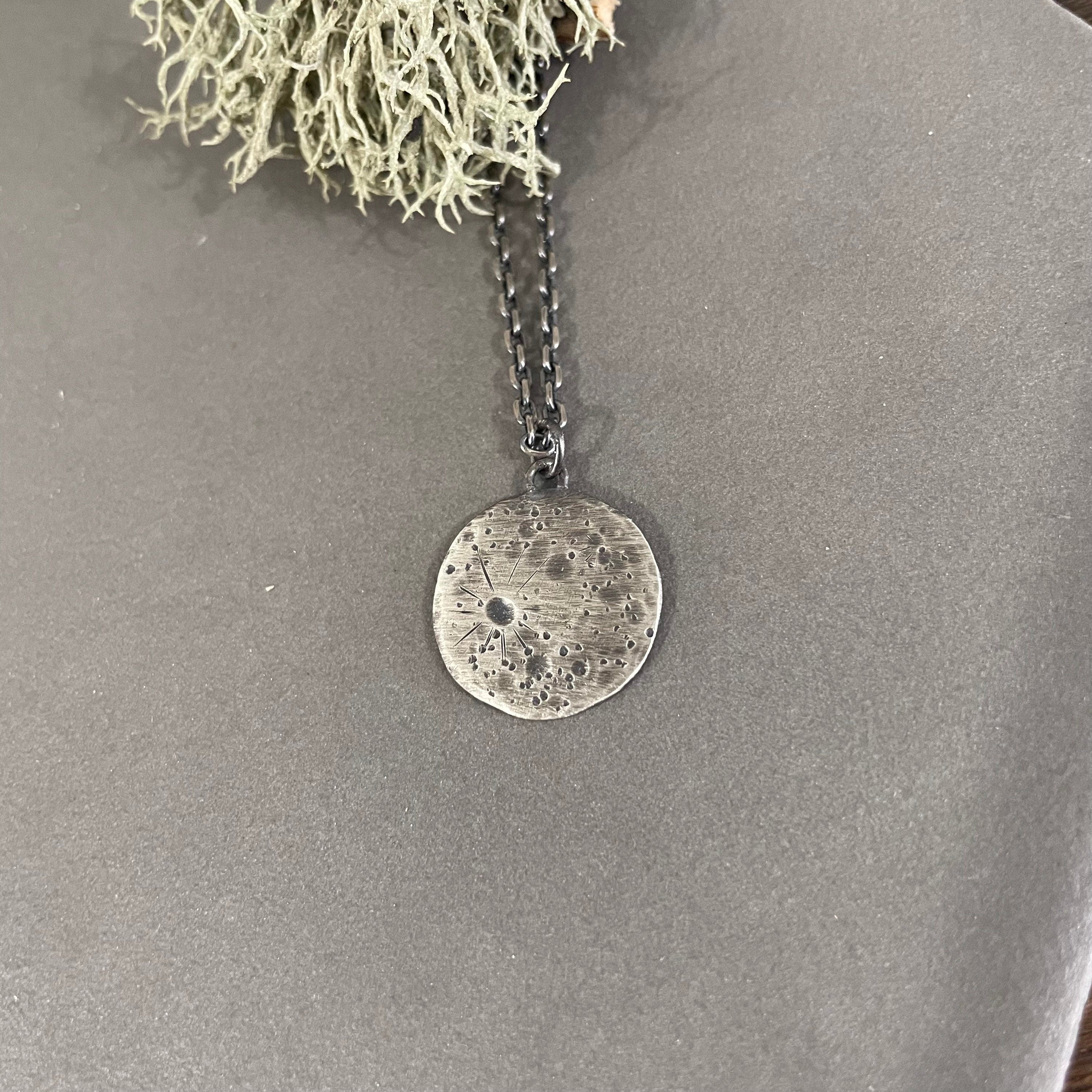 Full Moon Pendant Necklace