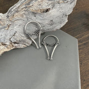 Bones and Chains earrings - ear weigths - Ready to Ship