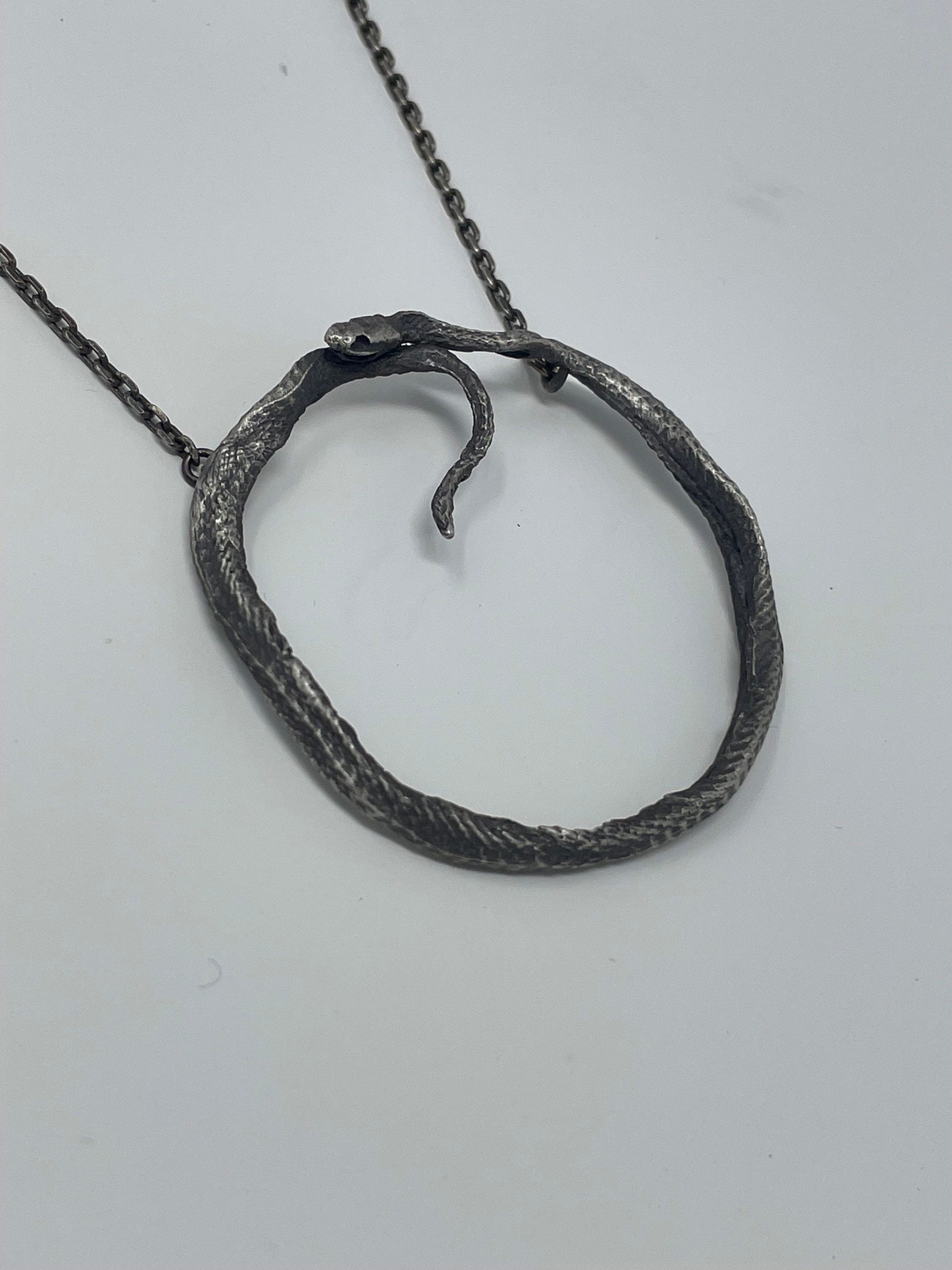 Huge Ouroboros Pendant Necklace
