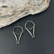 Bones and Chains earrings - ear weigths - Ready to Ship