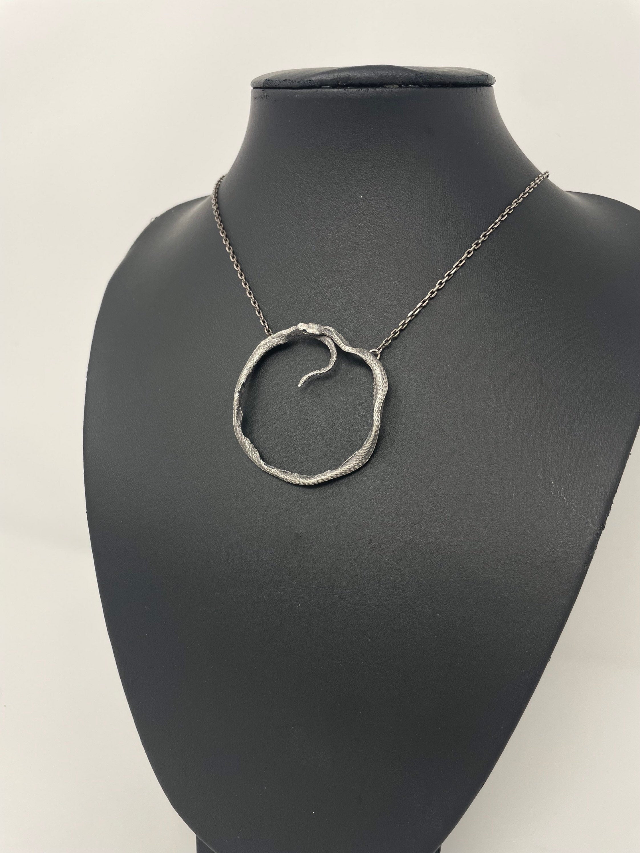 Huge Ouroboros Pendant Necklace