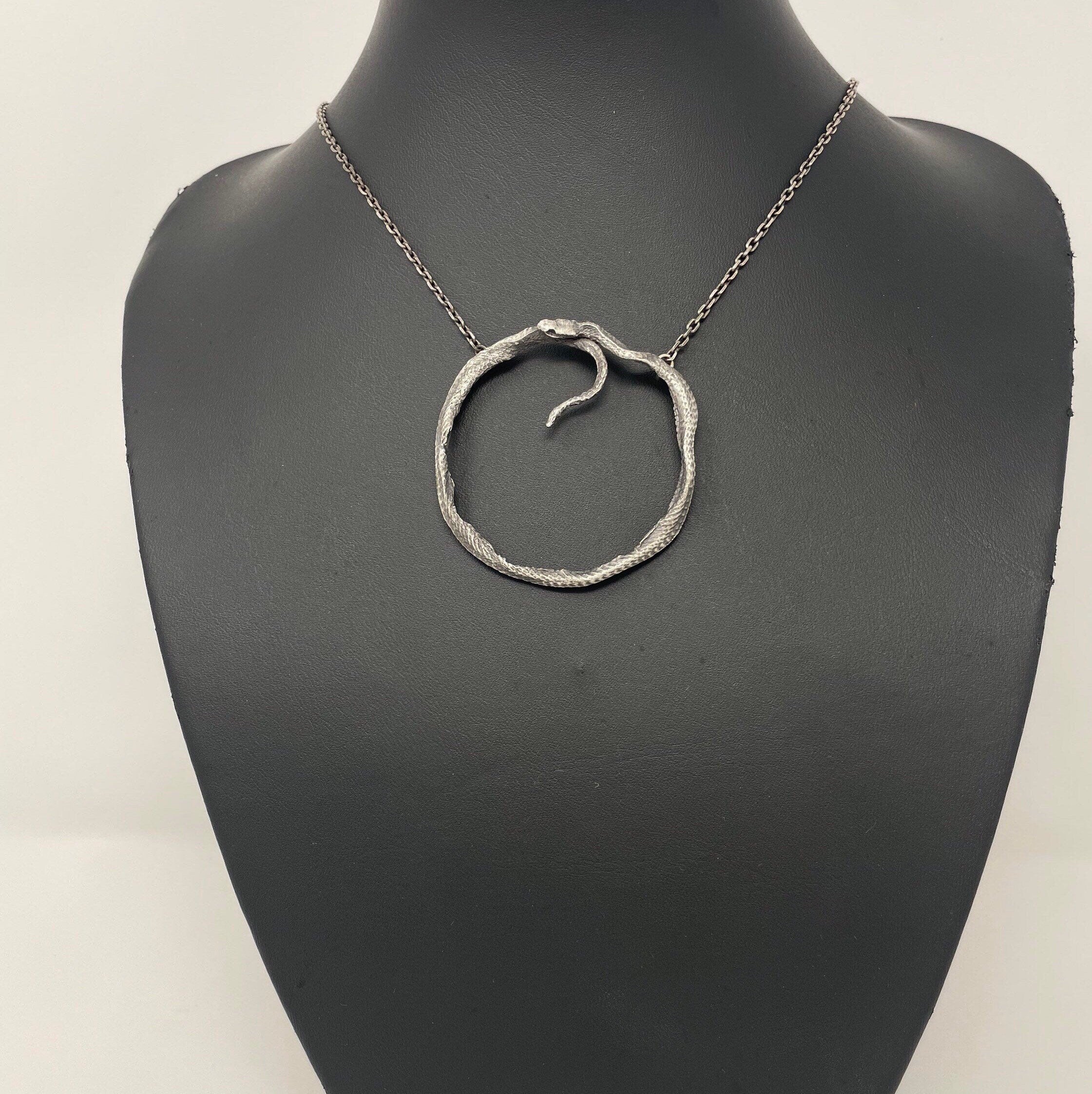Huge Ouroboros Pendant Necklace