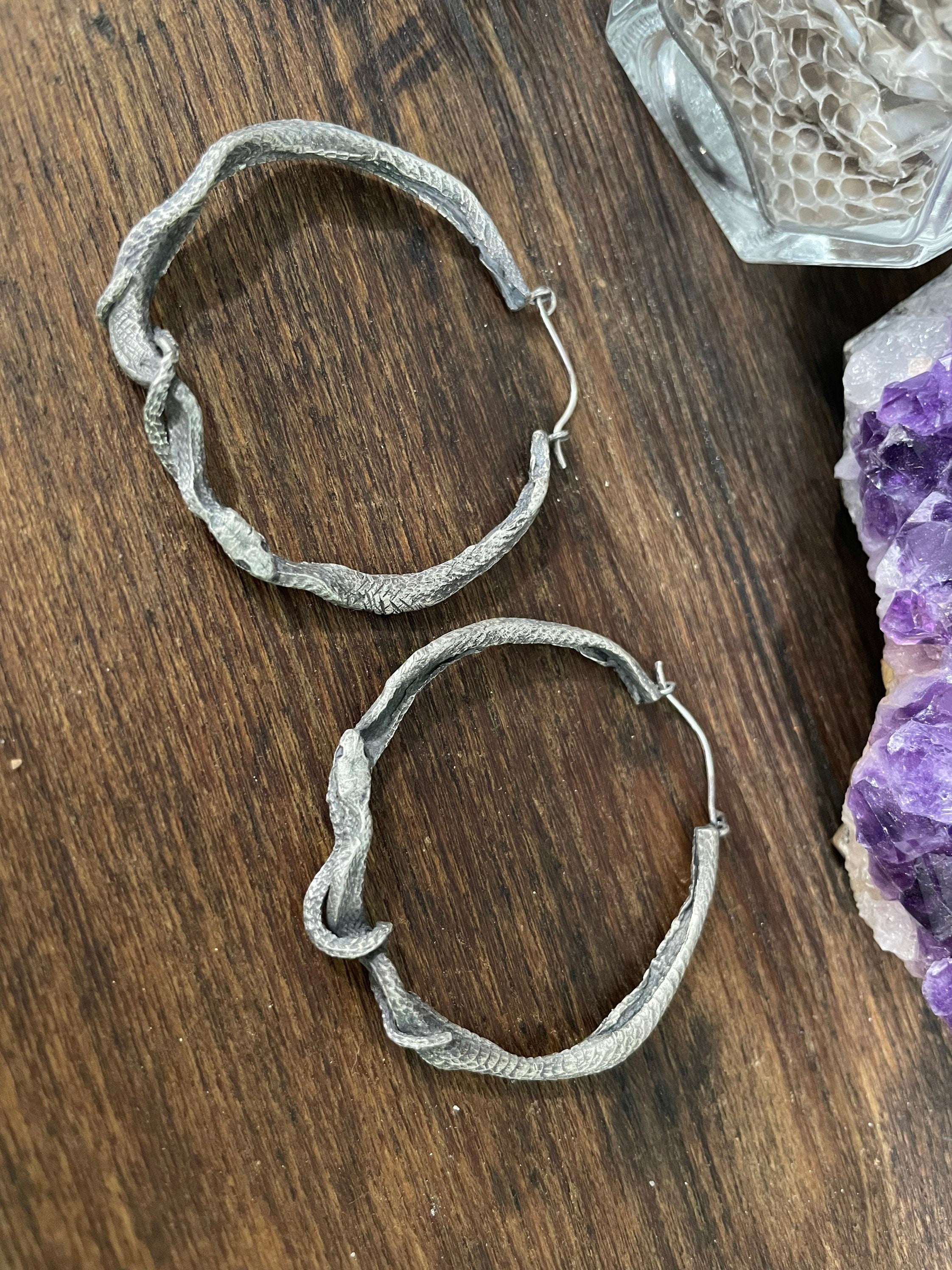 Big Ouroboros Hoops earrings