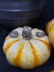 Classic Jack-O Pumpkin Ring – Handcrafted Sterling Silver Halloween Jewelry