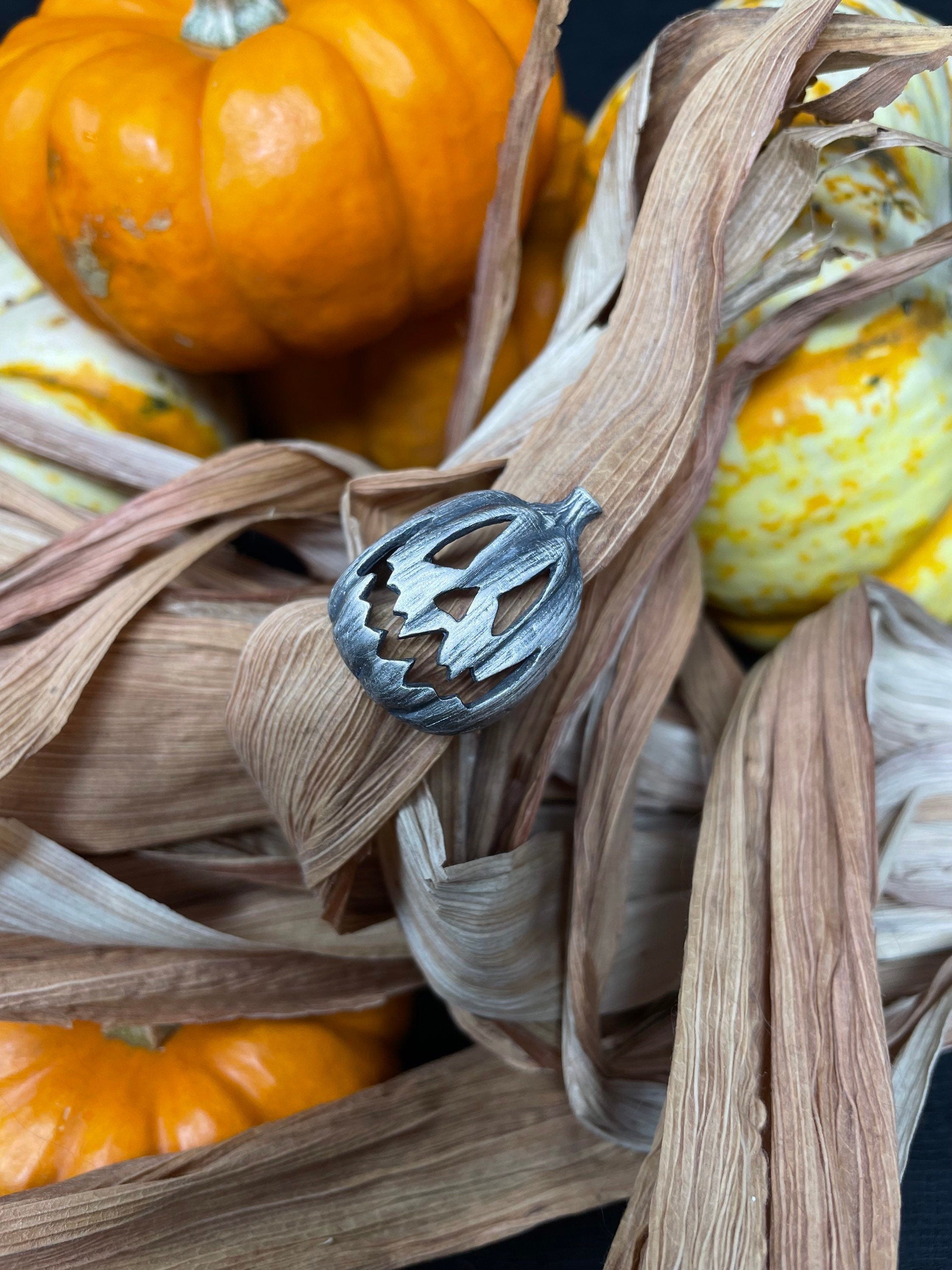 Big Jack-O Lantern Pumpkin Ring - Ready to Ship